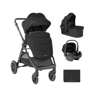 Cochecito de bebé 3 en 1 con capazo modelo Ava Negro