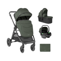 Cochecito de bebé 3 en 1 con capazo modelo Ava Verde