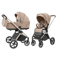 Cochecito elegante 2 en 1 CARRELLO Ultra CRL‑6527 Floral Beige – diseño suave, paseo seguro