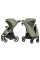 Cochecito CARRELLO Bravo SL Deluxe CRL‑5520 Mosaic Green – frescura urbana y ligereza premium