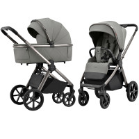 Коляска 2в1 CARRELLO Omega CRL‑6530/1 2025 Superb Grey – современный стиль и универсальность в каждой прогулке