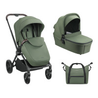 Carrito de bebé 2en1 con capazo Kara Verde 2025 