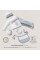 Set de regalo 5 piezas “Elefantes” de bambú INTERBABY, color gris — artículo SET20