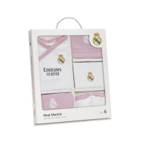 Set de regalo Real Madrid 5 piezas para recién nacido INTERBABY, color rosa