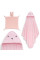 Interbaby Capa de Baño + Doudou Muselina Rosa Mod. Oso – Suavidad y Ternura para tu Bebé