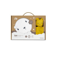 Interbaby Capa de Baño + Doudou Muselina Amarillo Mod. Oso – Suavidad y Comodidad para tu Bebé