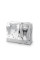 Interbaby Set Peluche + Manta Mod. Conejo Gris – Dulzura y Calidez para tu Bebé