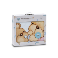 Manta de cuna Interbaby Sedalina Parejita Osos Azul 00992-01
