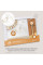 Juego de sábanas para cuna pasacinta oso y elefante con broche beige 03334-15