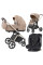 Pack ahorro: Carrito de bebé 2 en 1 CARRELLO Ultra Floral Beige + Silla de auto Kikkaboo  0-12 años