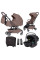 Carrito de bebé 3 en 1 CARRELLO Magia CRL-6555 Glace Pink + Silla de auto (Grupo 0) Vega Light