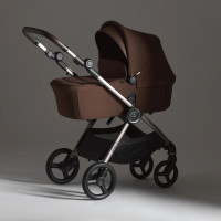 Carrito de bebé 2 en 1 Anex IQ Premium  Brew. Tres funciones: cochecito dúo y silla ligera de paseo.