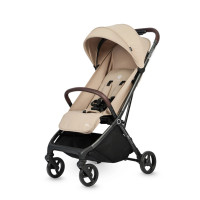 Silla de paseo premium Qplay Grav Beige – Plegado por gravedad, compacta y hasta 22 kg