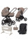 Pack ahorro: Carrito de bebé 2 en 1 VENICCI CLARO Almond+ Silla de auto Kikkaboo  0-12 años+ minicuna colecho CARRELLO Luna