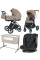 Pack ahorro: Carrito de bebé 2 en 1 CARRELLO Ultra 6527 Floral beige+ Silla de auto Kikkaboo  0-12 años+ minicuna colecho CARRELLO Luna