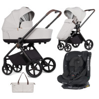Pack ahorro: Carrito de bebé 2 en 1 VENICCI CLARO Vanilla+ Silla de auto Kikkaboo  0-12 años
