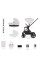 Pack ahorro: Carrito de bebé 2 en 1 VENICCI CLARO Vanilla+ Silla de auto Kikkaboo  0-12 años+ minicuna colecho CARRELLO Luna