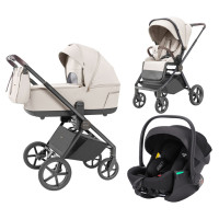 Carrito de bebé 3 en 1 CARRELLO Ultra 6527 Ice Grey. Capazo, silla de paseo y grupo 0