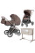 Pack ahorro: Carrito de bebé 2 en 1 CARRELLO Ultra CRL-6527  Chestnut Beige+ minicuna colecho CARRELLO Luna