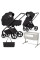 Pack ahorro: Carrito de bebé 2 en 1 VENICCI CLARO Negro + minicuna colecho CARRELLO Luna