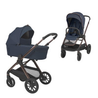 Детская коляска 2 в 1 Espiro Code 103 Elegant Navy с автоматическим складыванием