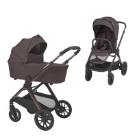 Carrito de bebé 2 en 1 Espiro Code 108 Unique Brown con plegado automático Gravity Fold