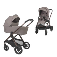 Carrito de bebé 2 en 1 Espiro Code 109 Unusually Taupe con plegado automático Gravity Fold