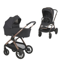 Детская коляска 2 в 1 Espiro Code 110 Clever Black с автоматическим складыванием
