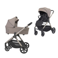 Детская коляска 2 в 1 Espiro Only 529 Sahara Beige — легкая, компактная, реверсивная до 22 кг