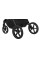 Carrito de bebé 2 en 1 Goya Platinum Negro con capazo plegable