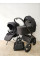 Carrito de bebé 2 en 1 Goya Platinum Negro con capazo plegable