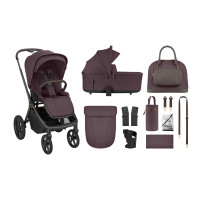 Детская коляска 2 в 1 Goya Platinum Merlot  – KikkaBoo