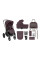 Carrito de bebé 2 en 1 Goya Platinum Merlot – KikkaBoo Prepedido para finales de augosto