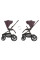 Carrito de bebé 2 en 1 Goya Platinum Merlot – KikkaBoo Prepedido para finales de augosto