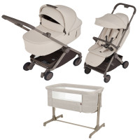 Pack ahorro: Carrito de bebé 2 en 1 ANEX AIR-Q Vanille + minicuna colecho CARRELLO Luna