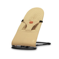 Hamaca Paradise Beige para Bebé Plegable con Arnés y Respaldo Ajustable