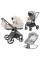 Pack ahorro: carrito de bebé 2 en 1 Carrello Ultra CRL-6527 Ice Grey  + hamaca balancín automática