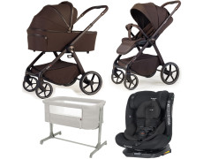 Pack ahorro: Carrito de bebé 2 en 1 Dada Flux Premium Chocolate  + Silla de auto 0-12 años + minicuna colecho CARRELLO Luna ENVÍO EN SEPTIEMBRE.