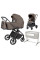 Pack CARRELLO: Carrito de bebé 2 en 1 Ultra F CRL-6556 Sugar Brown con capazo plegable+ minicuna colecho Luna