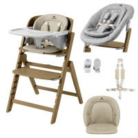 Trona transformable Carrello Focus CRL-16801 Croissant Beige. Desde el nacimiento hasta 130 kg.