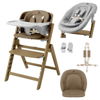 Trona transformable Carrello Focus CRL-16801 Sahara Beige. Desde el nacimiento hasta 130 kg.