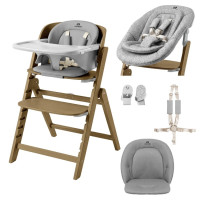 Trona transformable Carrello Focus CRL-16801 Whisper Grey. Desde el nacimiento hasta 130 kg.