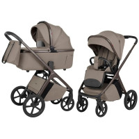 Cochecito 2 en 1 CARRELLO Vector F CRL-6700 Flannel Beige con capazo plegable