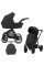 Cochecito 2 en 1 Kunert Brav BR-01 Black con chasis negro o color champán