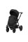 Cochecito 2 en 1 Kunert Brav BR-01 Black con chasis negro o color champán