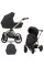 Cochecito 2 en 1 Kunert Brav BR-01 Black con chasis negro o color champán