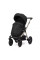 Cochecito 2 en 1 Kunert Brav BR-01 Black con chasis negro o color champán