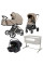 Pack CARRELLO: Carrito de bebé 2 en 1 Ultra F CRL-6557 Vintage Beige con capazo plegable+ Silla de auto Vega (Grupo 0+) + minicuna colecho Luna