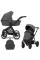 Cochecito 2 en 1 Kunert Brav BR-02 Graphit con chasis negro o color champán