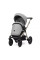 Cochecito 2 en 1 Kunert Brav BR-03 Grey con chasis negro o color champán